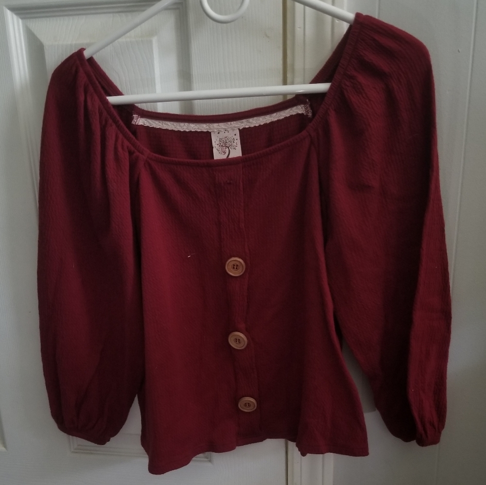 Button detailed long sleeve